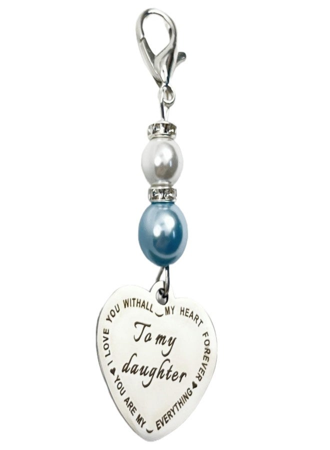 Dorla Cool Something Blue Charm Gift for Bride,Blue Bridal Bouquet Garter Charm,Bridal Shower Gift,Wedding Day Bride to be Accessories from Mom Dad (Mom) - Image 1